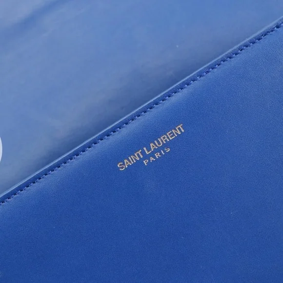 Saint Laurent Small Universite Crossbody Bag in Blue Leather - Picture 3 of 14